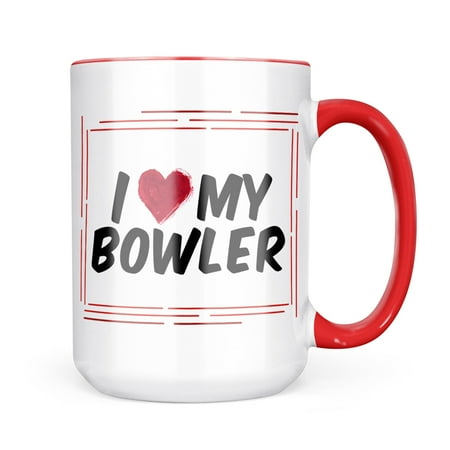 

Neonblond I heart love my Bowler Mug gift for Coffee Tea lovers