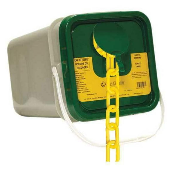 Manufacturer Varies Plastic Chain ,120 ft L,Yellow 51002-P