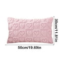 thumbnail image 3 of Set of 2 Heart Love Cute Pink Decorative Valentines Throw Pillow Covers 18x18,Soft Plush Faux Fur Pillow Covers for Couch Sofa Home Valentines Day Decoration, 3 of 7