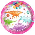 thumbnail image 3 of CC HOME Watercolor Dinosaur Party Supplies Pack Watercolor Dinosaur Party Decorations Dinosaur Party Pack- Serves 16 - Includes Watercolor Dinosaur Grass Party Plates Cups Napkins, 3 of 7