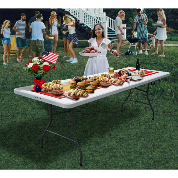 8 foot 2024 folding table walmart