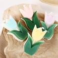 thumbnail image 5 of 2Psc Flower Shaped Candles Tu/lip Candles Aesthetic Cool Candles Cute Candles Paraffin Wax Decorative Candle Room Decor Funky Scented Flower Candle For Gift Wedding Party Fav/ors, 5 of 6