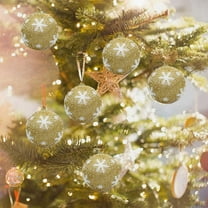 TOPRenddon Christmas Tree Decoration Ball,1pc Christmas Balls Ornaments Shatterproof Christmas Hanging Balls For Xmas Tree Holiday Wedding Mardi Gras Party