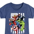 thumbnail image 3 of Marvel The Avengers - American Flag - Toddler And Youth Girls Fitted Short Sleeve Graphic T-Shirt, 3 of 5
