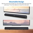 thumbnail image 5 of BESTISAN Barra de sonido de 80 vatios, barras de sonido para TV o sistema de cine en casa (Bluetooth 5.0, 34 pulgadas, DSP, graves potentes, conexiones inalámbricas por cable, graves ajustables, monta, 5 of 5