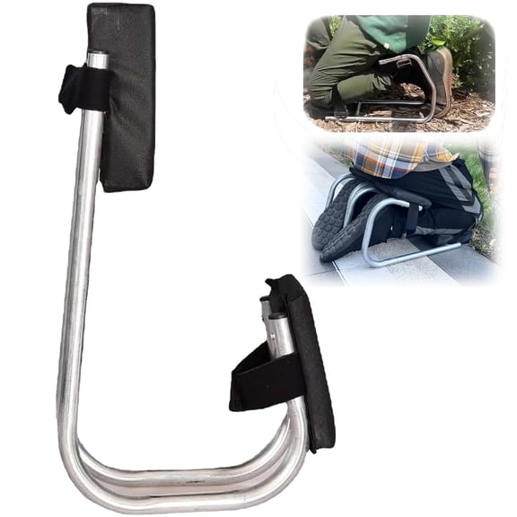 LHNFT Bricklayer Kneeling Device, Adjustable Knee Seat Durable Thick Kneeling Pad Galvanized Steel, Mobile Kneeling Agricultural Work Artifact, Relieve Knee Pressure Garden Kneeling