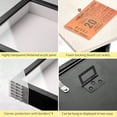 thumbnail image 5 of 16x20 Shadow Box Picture Frame Display Case with Soft Linen Back-Thickened Panel,Large Black Deep Shadow Box Frame 16x20, 5 of 8