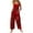 #_001Wine, variant on ASDFVBKG Valentine's Day Jumpsuit Women Dressy One Piece Button Jumpsuits Pockets Wide Leg Onesie Heart Print Classic Overalls Loose Clothing Wine XL