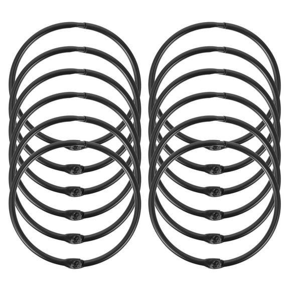 12 Pcs Shower Curtain Hook and Loop Ring Rod Rings for Curtains Home Decoration