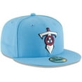 thumbnail image 3 of Men's New Era Light Blue Tennessee Titans Omaha 59FIFTY Fitted Hat, 3 of 5