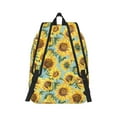 thumbnail image 3 of Daiia Farmhouse Sunflower Vintage Canvas Backpack for Men and Women ,Hiking Backpack,Travel Laptop Bag for School,Large Capacity Backpack, 3 of 8