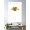 thumbnail image 2 of Golden Ginkgo Poster Wall Art, Modern Wall Decor For Living Room Bedroom, 8x12 UNFRAMED, 2 of 3