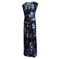 thumbnail image 4 of Vestido largo floral con cuello en V para mujer, vestido largo con cordones en la playa, vestido XL SG Sunnimix Vestido largo de Boho, 4 of 8