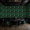 thumbnail image 5 of Boho Peel and Stick Wallpaper Vintage Celestial Moons Stars Emerald Indigo 23.6in x 9.8ft Self Adhesive Removable Wall Paper Renter Friendly Wall Covering for Kids Room Bedroom Nursery Cabinet, 5 of 8