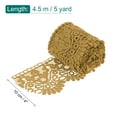 thumbnail image 2 of Uxcell 4 inch Wide 5 Yard Lace Ribbon Floral Pattern Light Coffer Milk Silk Lace Trim for Sewing Making, DIY Crafts, 2 of 7