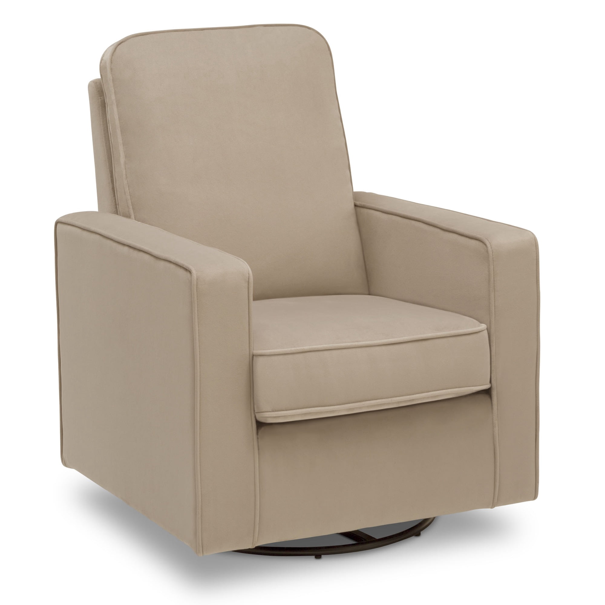Delta Children Landry Nursery Glider Swivel Rocker Chair, Biscotti Beige
