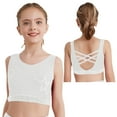 thumbnail image 1 of CHICTRY Débardeurs de Danse Sans Manches pour Filles Enfants, Chemise de Rue Hip Hop Performance Blanc 16, 1 of 8