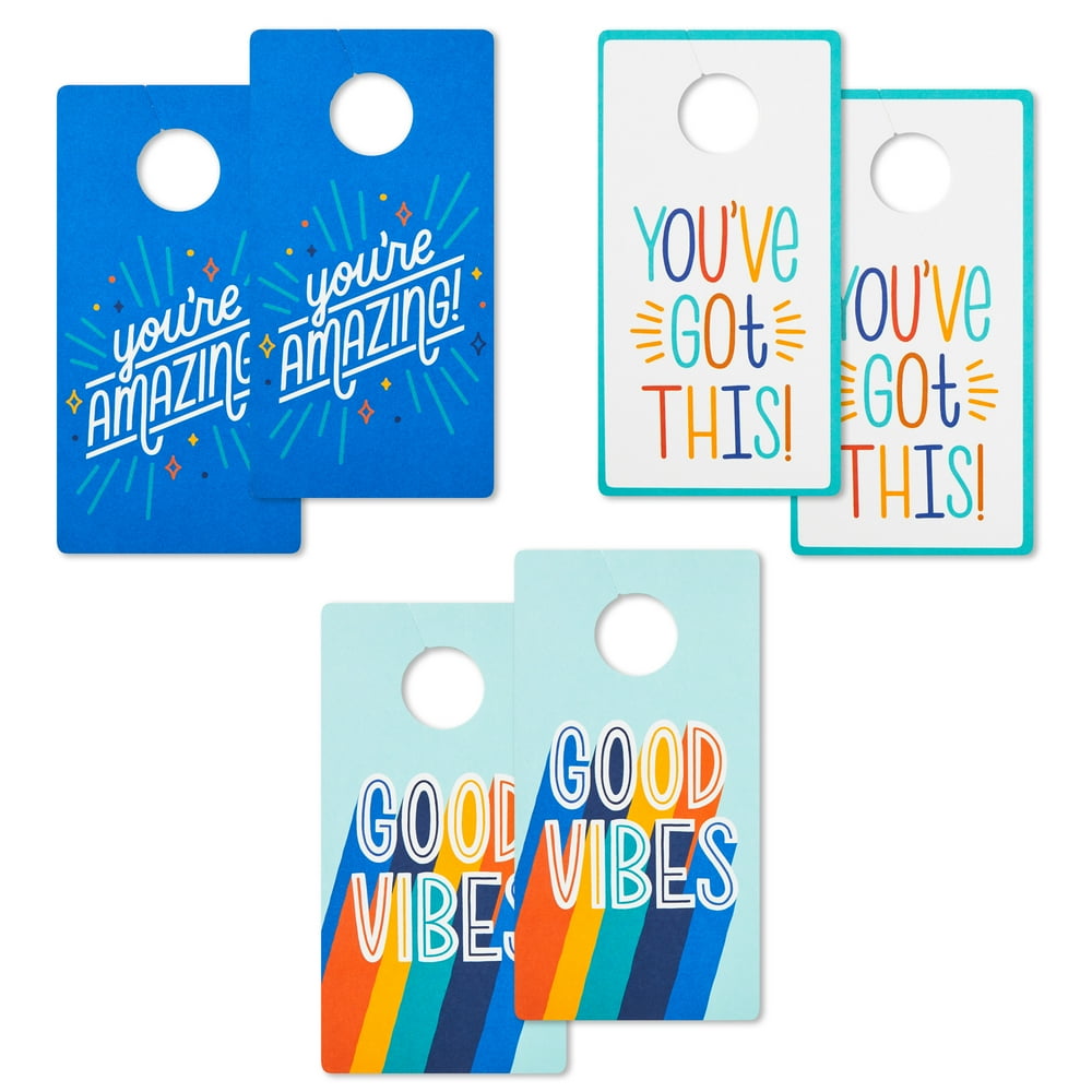 Hallmark Door Hanger Cards Assortment (Pack of 6