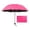 Hot Pink, variant on Compact Sun Rain Umbrella, 8 Ribs Manual Open Parasol, 6 Colors Black Coated UV Protection Folding Umbrella, Sun Rain Travel Parasol for Outdoor, Travel, Beach, Park, City