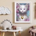 thumbnail image 1 of Cuadros Decorativos 5D DIY Full Round Drill Diamond Drawing Cat Kit Art Decoración del hogar (NH2973) Wdftyju embutido en tela, 1 of 1