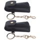 thumbnail image 2 of 2pcs lápiz labial llavero bolsa de almacenamiento bolsa de bálsamo labial para mujeres niñas (negro), 2 of 6