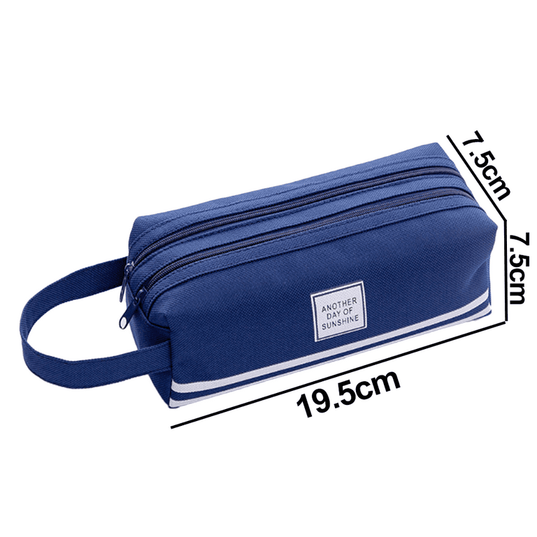 Small Adult Pencil Case For Girls Adjustable Pencil Holder For Students  Cute Canvas Cosmetic Bags Small For Office Supplies. (blue, 1pcs)
