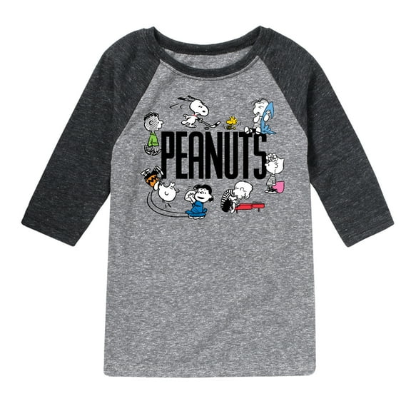 Peanuts - Group  - Toddler & Youth Raglan Graphic T-Shirt