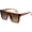 Brown-gradient Brown Lens, variant on Square Sunglasses for Women Men Fashion Big Frame Flat Top Sun Glasses Mirror Lens