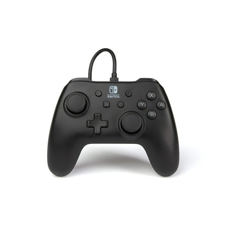 PowerA Nintendo Switch Wired Controller - Black, Detachable 10ft USB Cable, No Battery Required, Officially Licensed By Nintendo