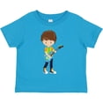 thumbnail image 3 of Inktastic Rock Boy, Brown Hair, Guitar Player, Band, Music Boys Toddler T-Shirt, 3 of 5