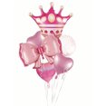thumbnail image 1 of Balloon Bouquet D Dywarm Princess Crown Pink Set de 5 piezas, 1 of 5