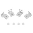 thumbnail image 1 of Set of 4 stainless steel aquarium mounting brackets, 5 mm, 1 of 4
