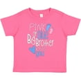 thumbnail image 3 of Inktastic Pink or Blue, Big Brother Loves You Footprints and Heart Boys Toddler T-Shirt, 3 of 5