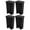 Black, variant on Sterilite 11.9 Gal Rectangle Step On Trash Kitchen Wastebasket, (4 Pack)