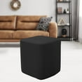 thumbnail image 5 of YWMJZEU Polyester Square Storage Stool Ottoman Covers Footstool Slipcover Black, 5 of 8