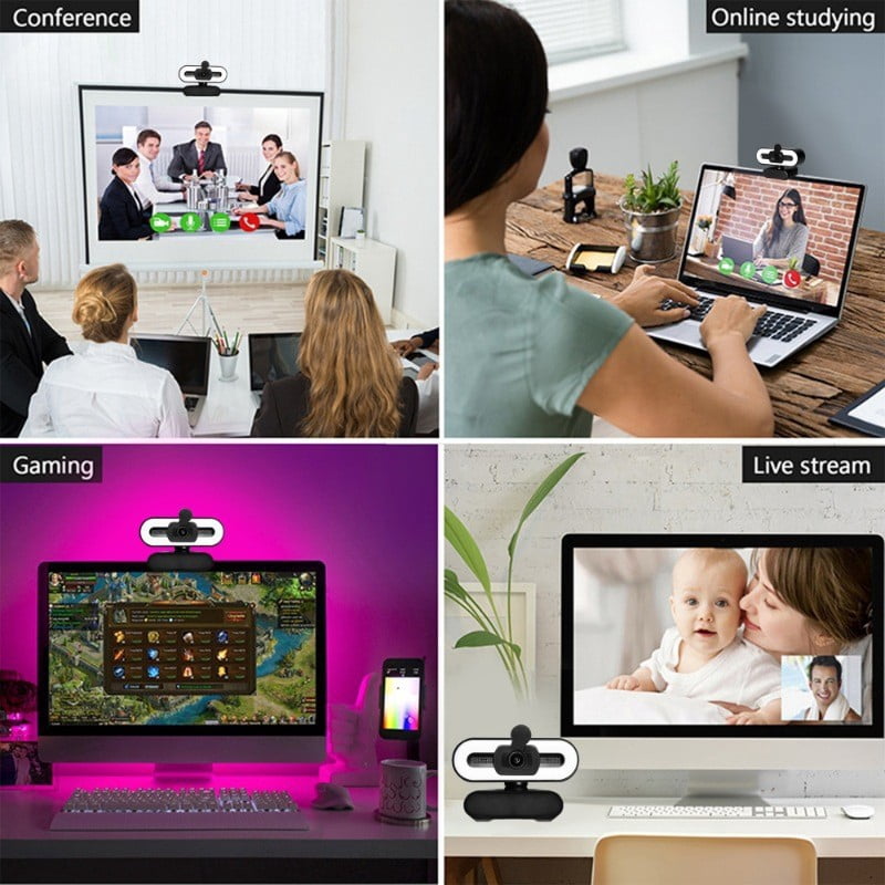 USB computer webcam 1080P 2K network monitoring 720P online class live streaming PC online broadcasting webcam auto focus,Auto focus-AF-4K