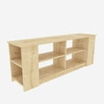 thumbnail image 6 of Space 55'' Modern TV Stand Console Table Entertainment Center for Up to 65'' TVs Natural Oak Finish, 6 of 6