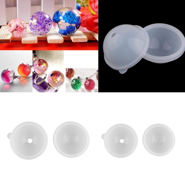 Molde De Silicona Con Esfera Esférica Grande De 70 Mm Y 90 Mm, Para Arcilla Polimérica, Elaboración, Resina De Epoxi, Moldes Para Joyas, Flores Soledad Molde de fabricación de joyas