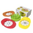 thumbnail image 1 of Cortador divisor de frutas NQ 4 en 1 acero inoxidable con pelador giratorio, 1 of 5