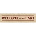 thumbnail image 3 of Grey, Jace 18x8 Black Modern Framed Museum Art Print Titled - Welcome to the Lake, 3 of 5