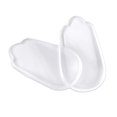 thumbnail image 4 of EeaseMX 5 pares de plantillas ortopédicas transparentes tipo O/X para el talón, autoadhesivas y absorbentes de gel, para hombres (talla S), 4 of 7