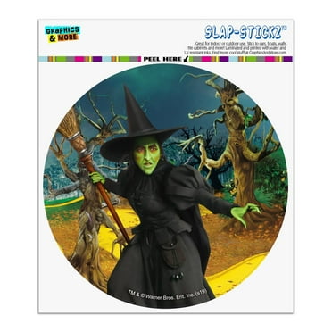 Wizard of Oz Wicked Witch Character Automotive Car Window Locker Circle Bumper Sticker