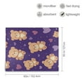 thumbnail image 3 of Qxltty Cute Teddy Bear and Heart Pattern Soft Cozy Fluffy Blankets for Couch Sofa Chair Bed Camping Picnic Travel Lightweight Bed 50×60inch, 3 of 7
