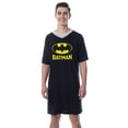 thumbnail image 3 of DC Comics Batman Mens' Bat Symbol Icon Nightgown Sleep Pajama Shirt, 3 of 6