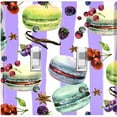 thumbnail image 1 of Metal Light Switch Plate Cover Macaron Fruits and Spices Dessert Stripes CAK025, 1 of 13