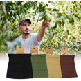 thumbnail image 3 of Bolsa de lona plegable para forrajes, bolsa de almacenamiento para colgar en la cintura para recolectar frutas con funda de cuero Bolsa de almacenamiento con cordón-D, 3 of 5
