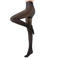 thumbnail image 1 of Sonducket Leggings cálidos para mujer cómodos y suaves que enfatizan las curvas elegantes Medias de terciopelo para mujer Prendas para la parte inferior del cuerpo negro 220g【80-140】, 1 of 6