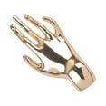 thumbnail image 2 of QccHieUs Women Brooch Lapel Pin Hand Shape Metal Lightweight Scarf Coat Lapel Pin Sweater Gold, 2 of 9