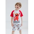thumbnail image 2 of Sesame Street Elmo Toddler Boys T-Shirt and French Terry Shorts Outfit Set Infant to Toddler, 2 of 5