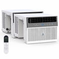 thumbnail image 1 of Window AC – 8000 BTU U-Shaped Inverter – Ultra Quiet – Smart WiFi & Voice Control – Energy Saving – Washable Filter – Remote – Easy Install – Cools 450 Sq.Ft – 2-Pack, 1 of 7
